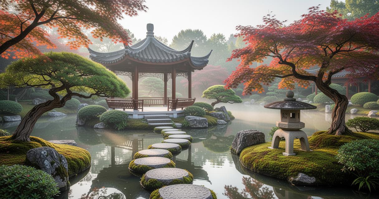 Aménager un Jardin Oriental : Tout ce qu&rsquo;il faut savoir [+Exemples et Conseils] de Paris à Maulevrier