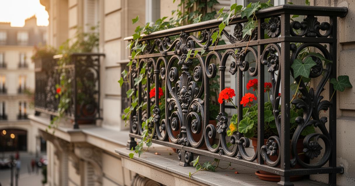 Balcon en fonte : comment intégrer ce trésor vintage à votre décoration extérieure