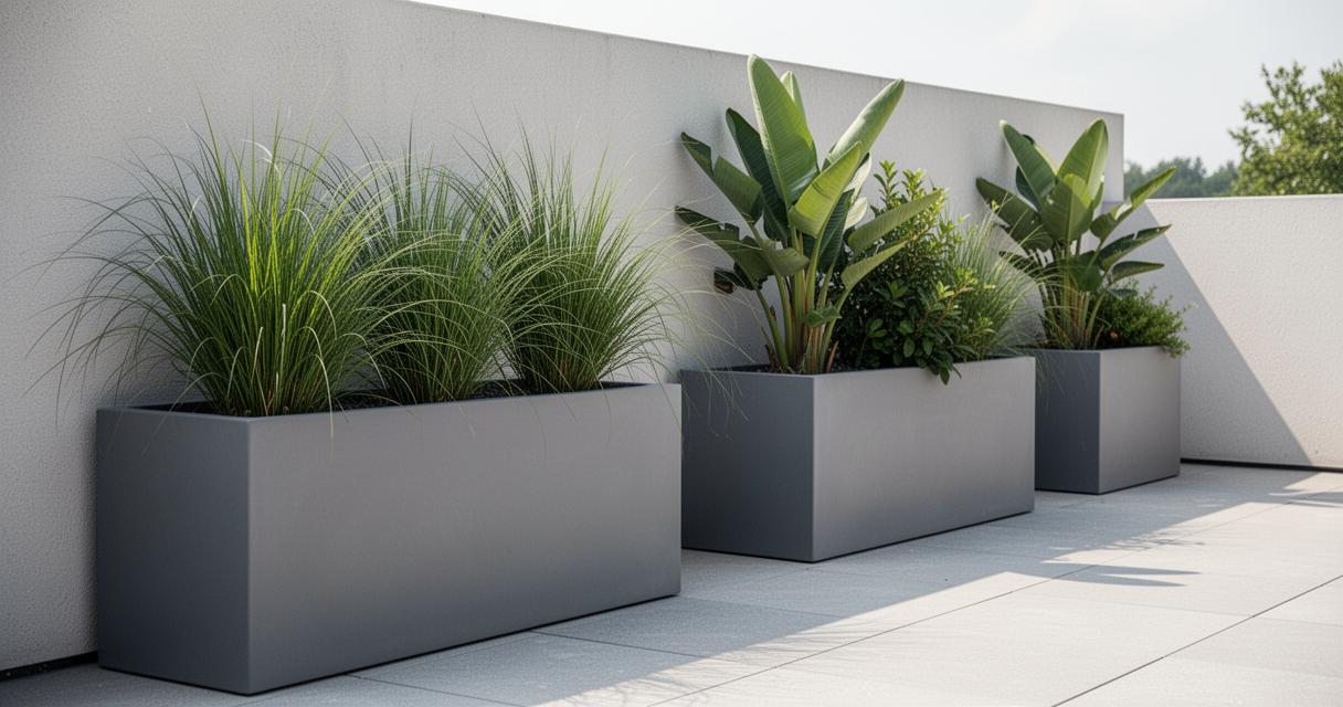 Aménager votre extérieur avec style : la jardinière en résine et fibre de verre comme atout déco